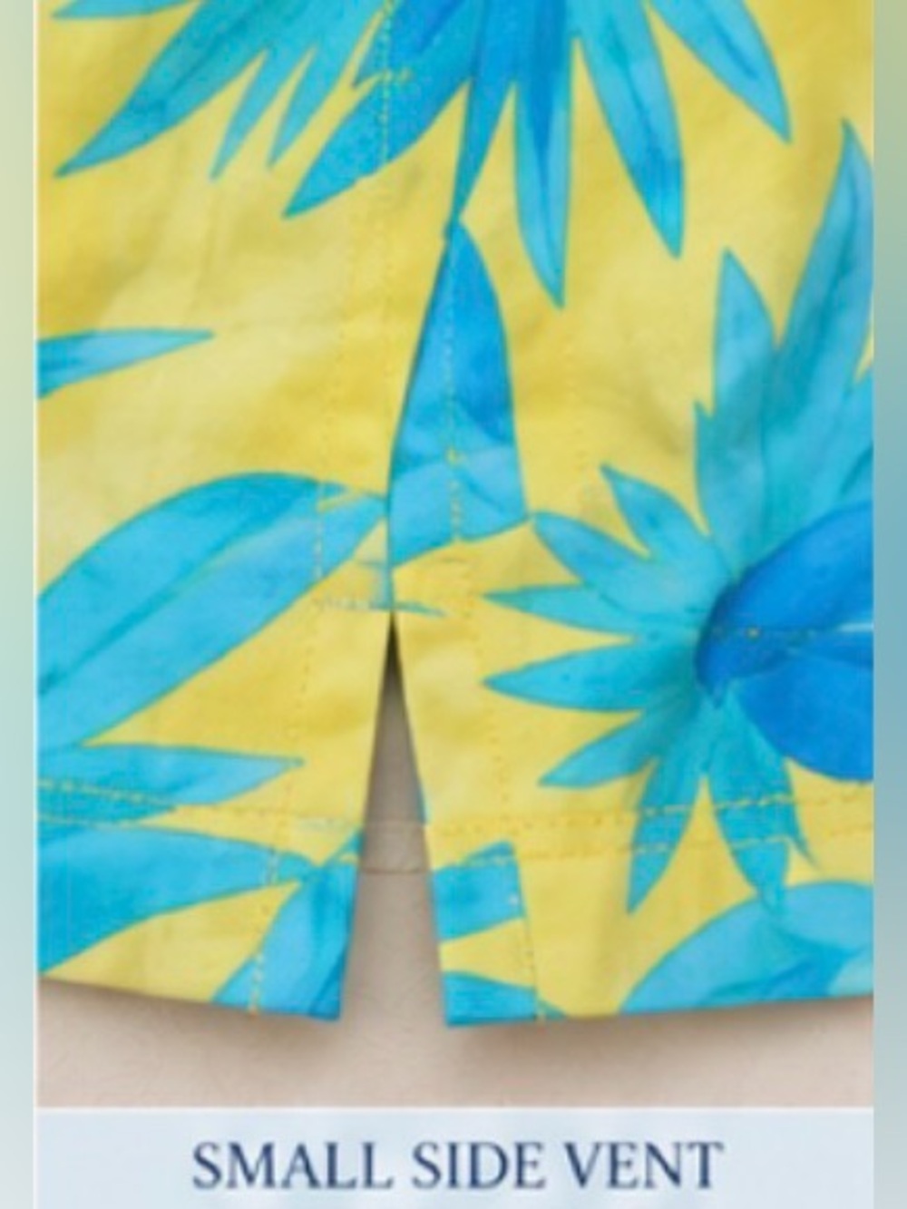 J. McLaughlin Yellow & Turquoise Tropical Floral Dress – Size XS - Picture 5 of 5